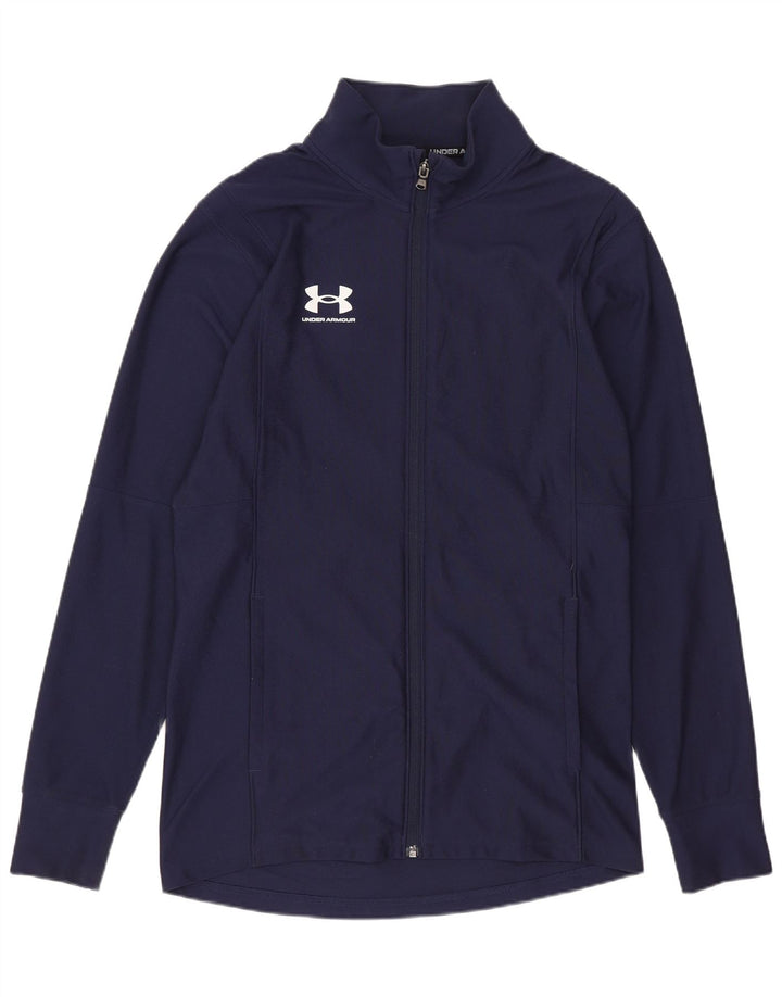 UNDER ARMOUR Herren-Trainingsanzugoberteil, Jacke, Größe S, Marineblau, Polyester