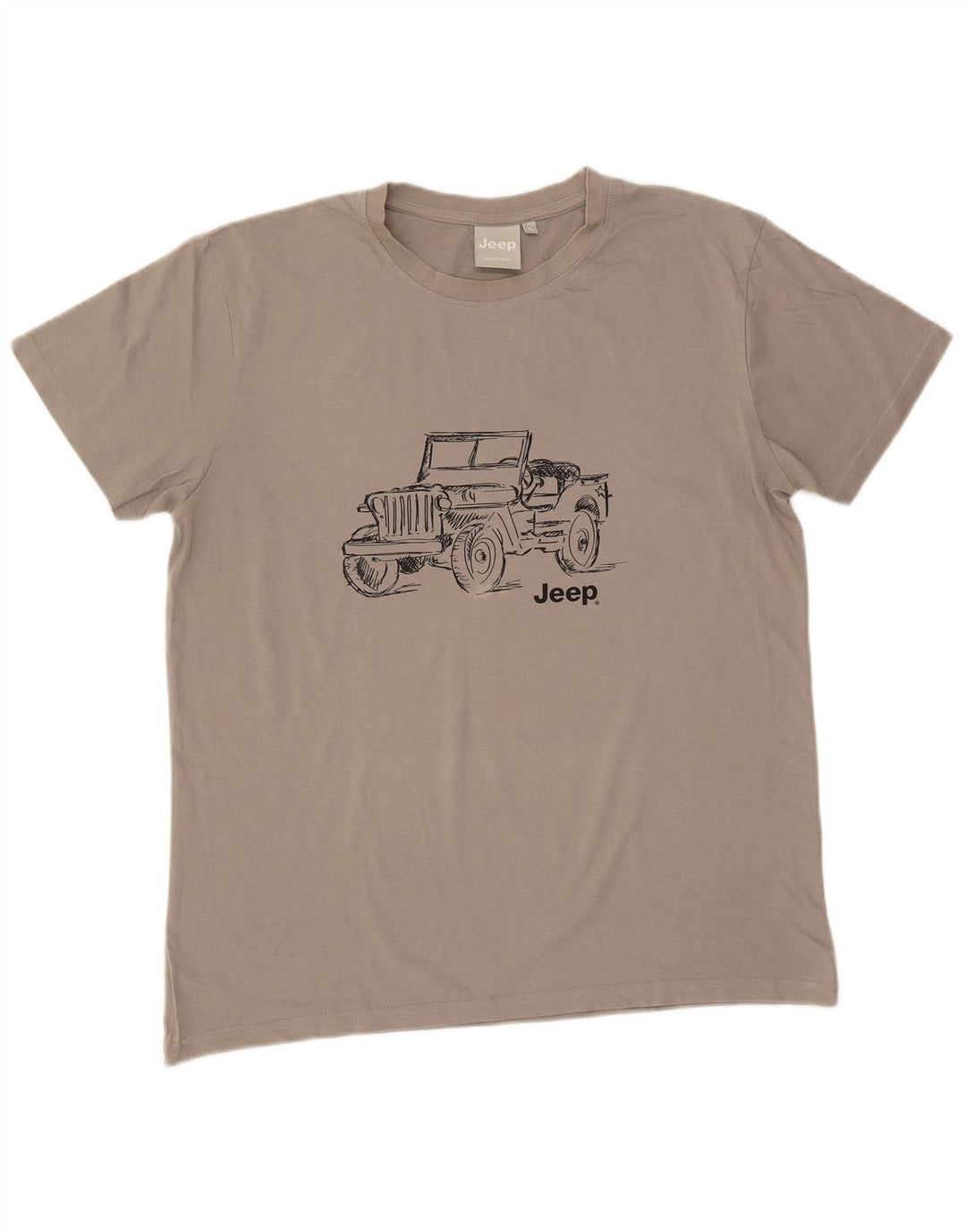 Jeep Herren Grafik T-Shirt Top XL Grau