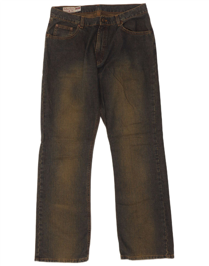 Marlboro Classics Herren-Jeans, reguläre Passform, gerade Passform, W32, L32, Blau, Baumwolle