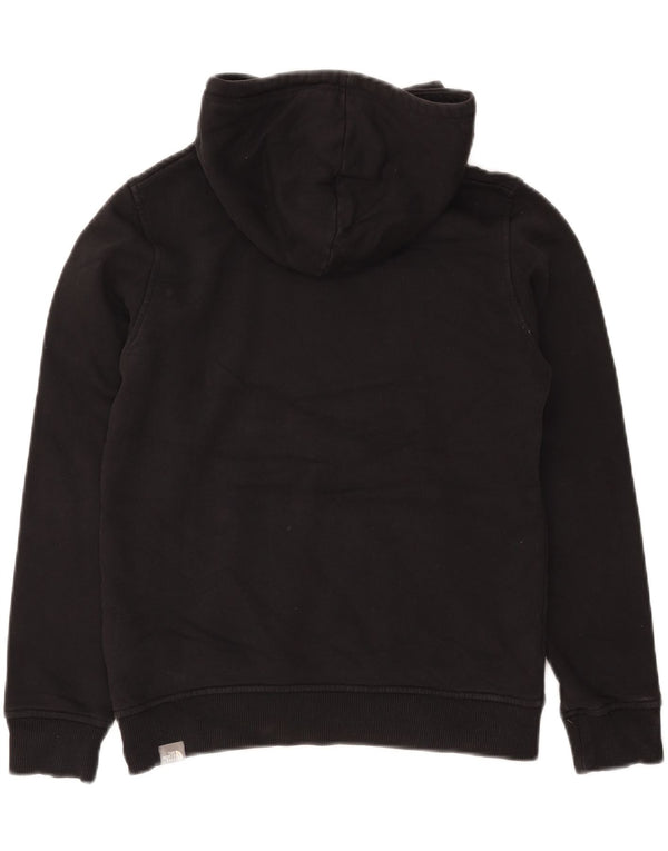 THE NORTH FACE Boys Graphic Hoodie Jumper 14-15 Years XL Black Cotton
