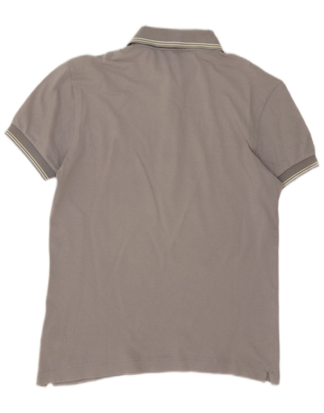 Gas Herren-Poloshirt mit Grafik, klein, grau gestreift, Baumwolle