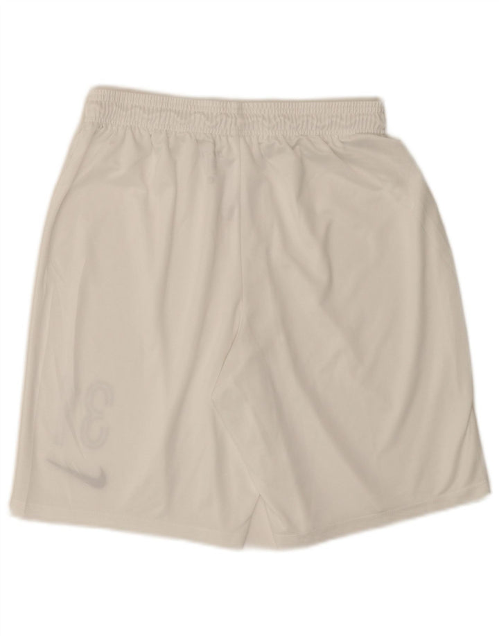Nike Herren Dri Fit Graphic Sportshorts, Größe L, Weiß, Polyester