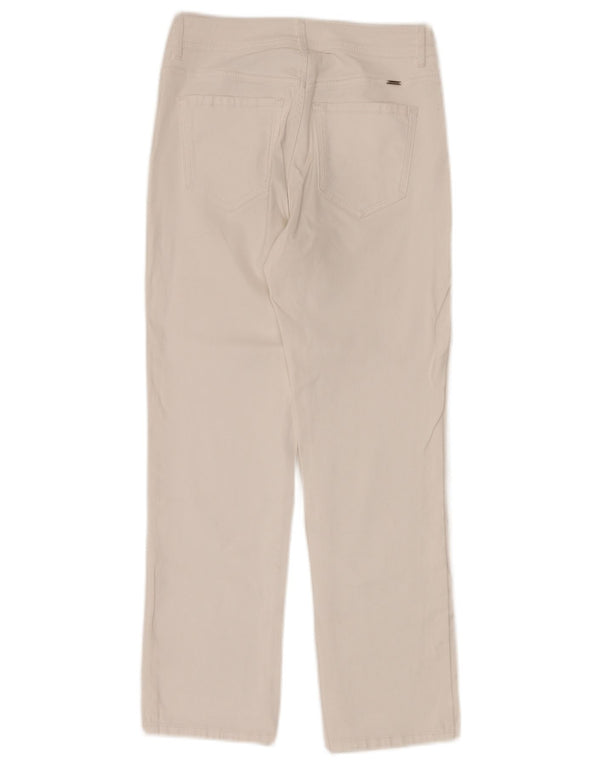 Massimo Dutti Damen Straight Jeans EU 36 XS W26 L26 Weiß