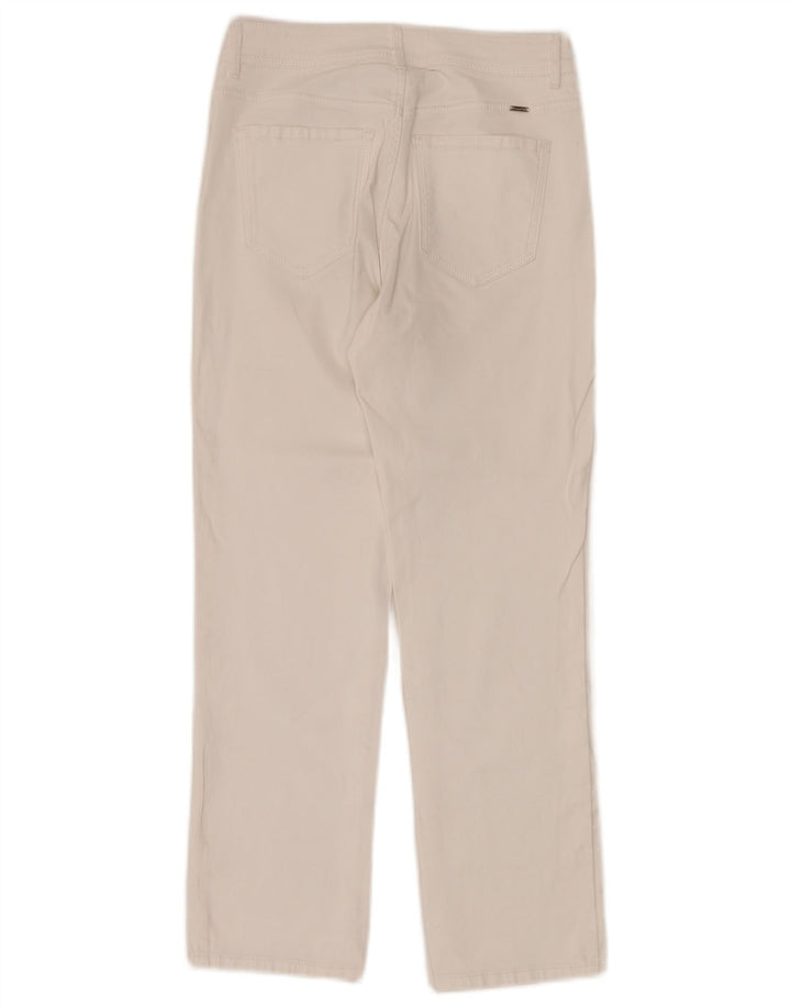 Massimo Dutti Damen Straight Jeans EU 36 XS W26 L26 Weiß