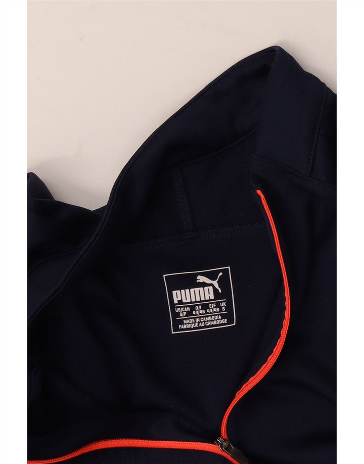 Puma Herren-Pullover-Trainingsanzug mit Reißverschluss, Größe S, Marineblau