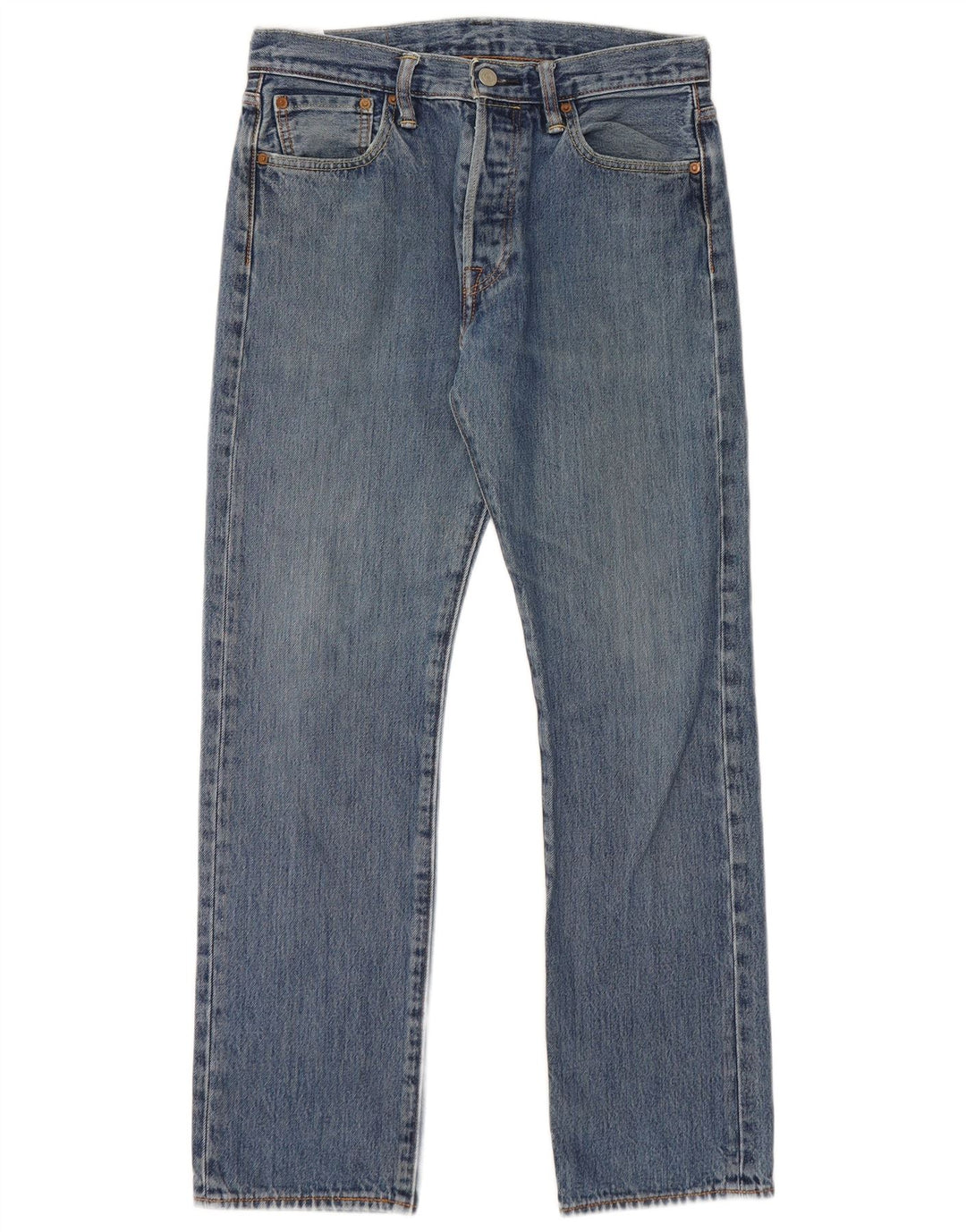 Levi's Herren 501 Straight Jeans W30 L30 Blaue Baumwolle