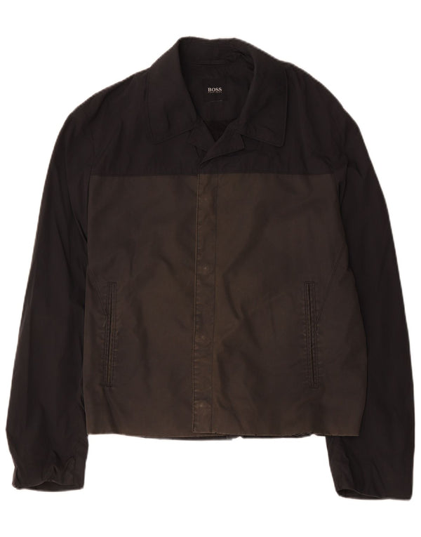 Hugo Boss Herren Bomberjacke UK 38 Medium Black Colourblock
