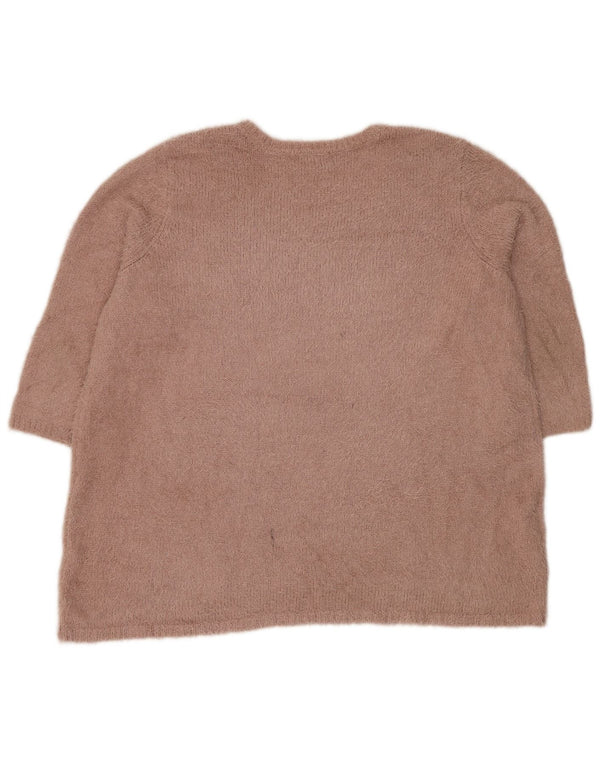 Autograph Damen-Pullover mit kurzen Ärmeln und U-Boot-Ausschnitt, Gr. 18, XL, Rosa