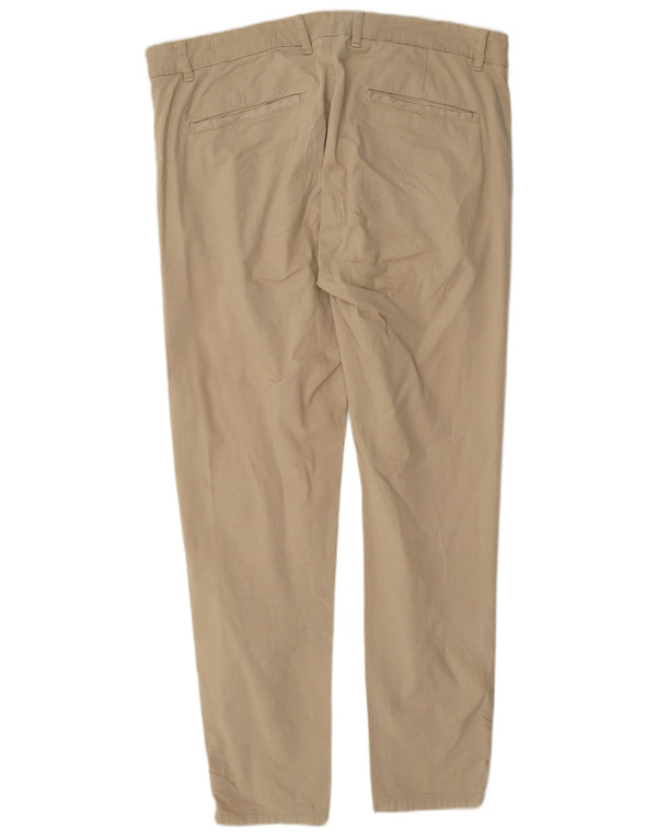 Zara Herren Slim Chino Hose EU 48 XL W38 L30 Beige