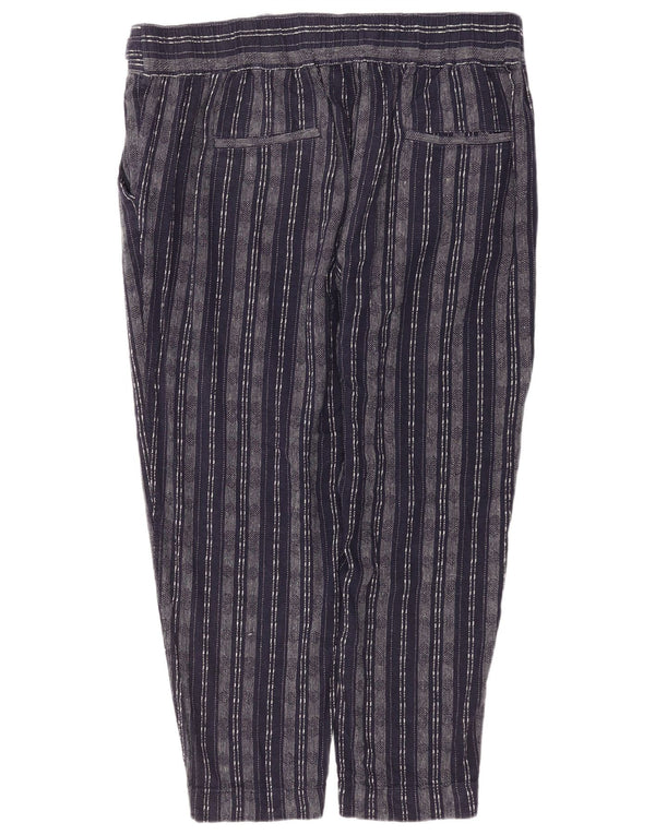 Marks & Spencer Damen Chinohose UK 20 2XL W40 L27 Marineblau gestreift