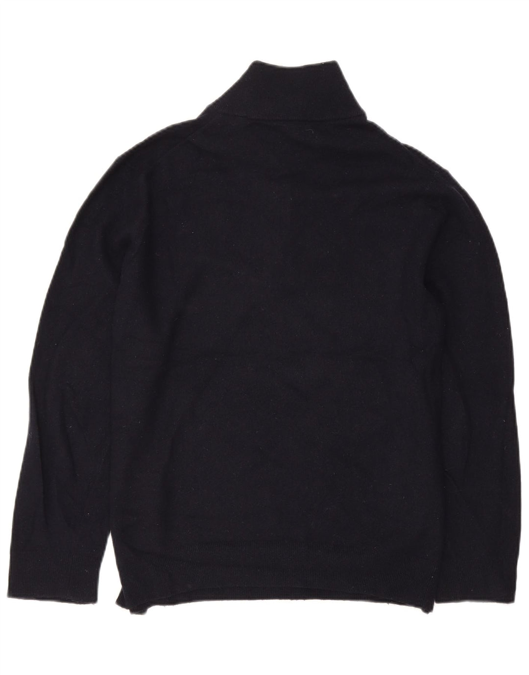 GANT Womens Oversized Zip Neck Jumper Sweater UK 20 2XL Navy Blue Wool