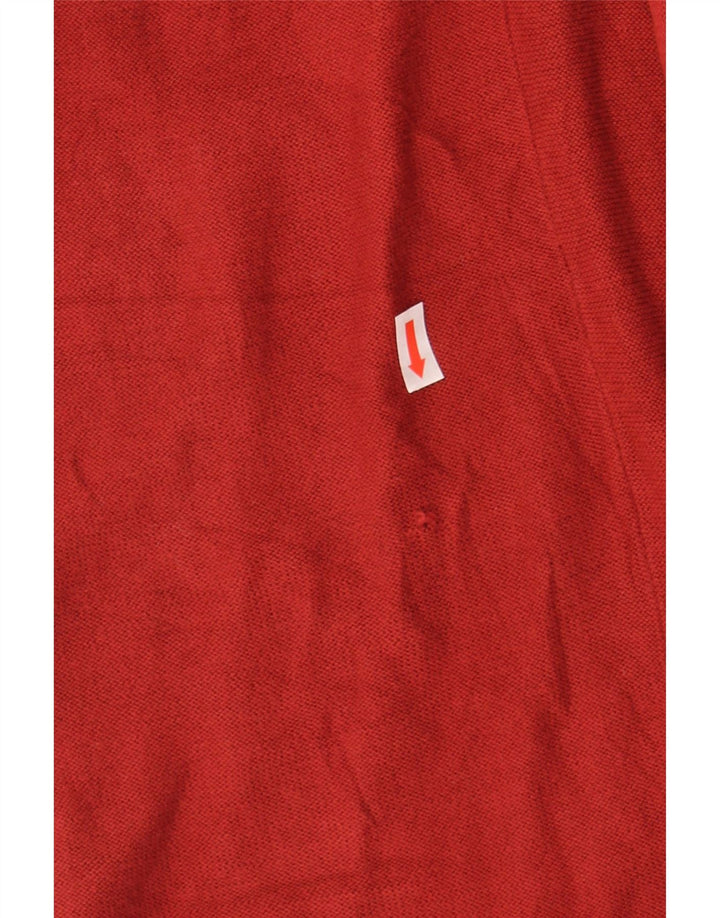 MOSSIMO Womens Short Sleeve Cardigan Sweater UK 16 Large Red Cotton Vintage Mossimo and Second-Hand Mossimo from Messina Hembry 
