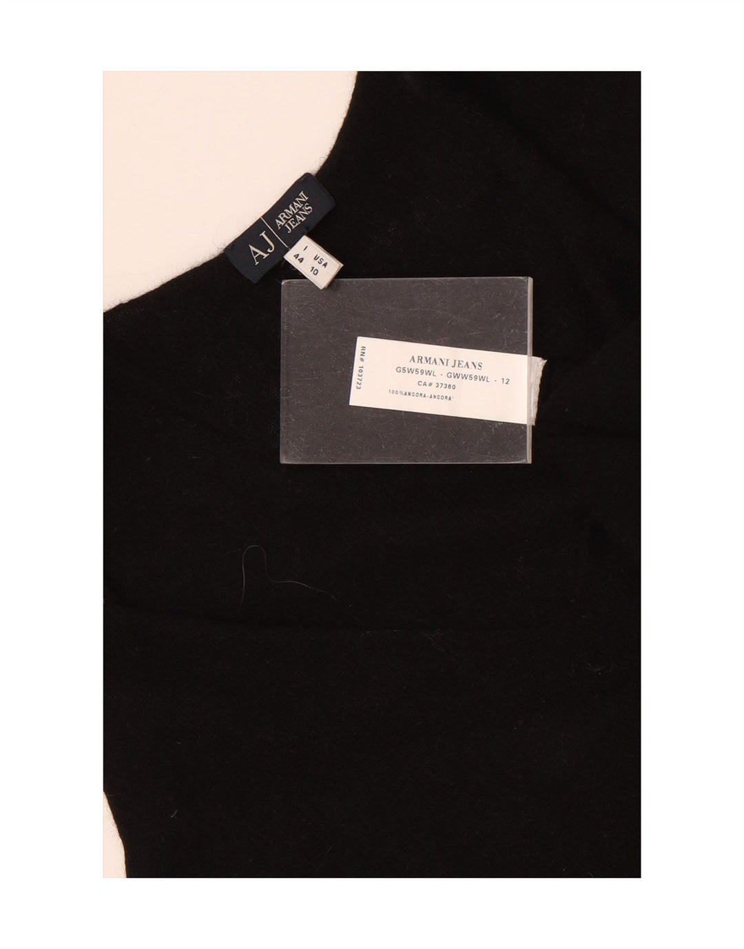 Armani Jeans Damen Weste Tank Top IT 44 Medium Black Angora