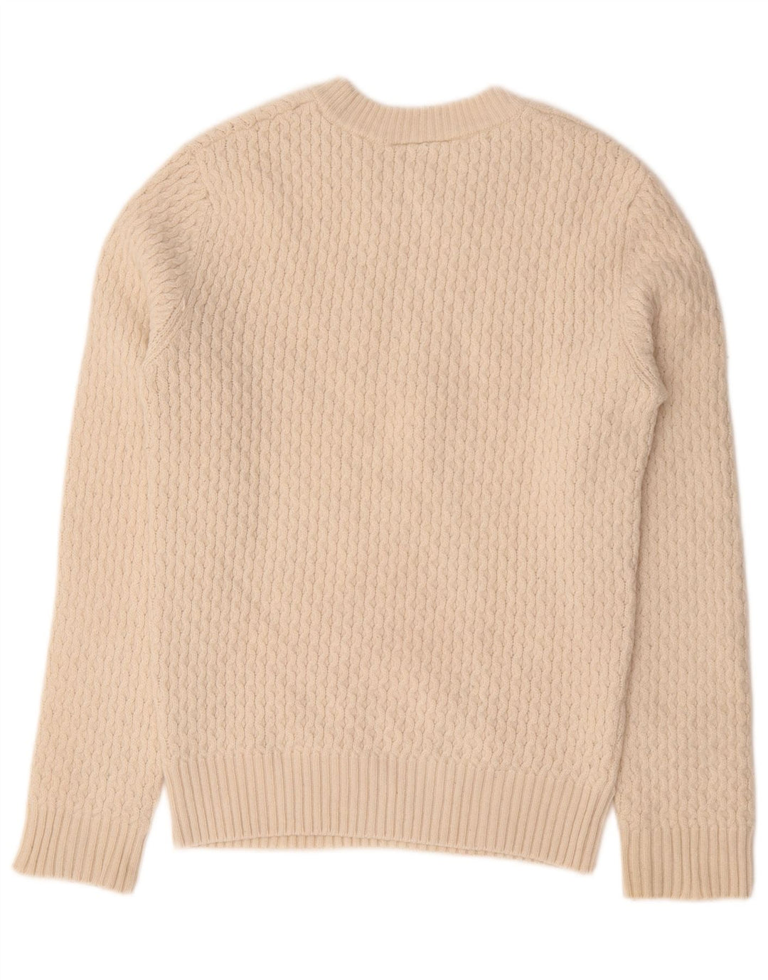 Lacoste Herren-Pullover mit Rundhalsausschnitt, reguläre Passform, Größe 3, klein, gebrochenes Weiß