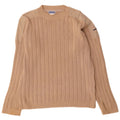 Reebok Herren-Pullover mit Rundhalsausschnitt, mittelbeige Baumwolle