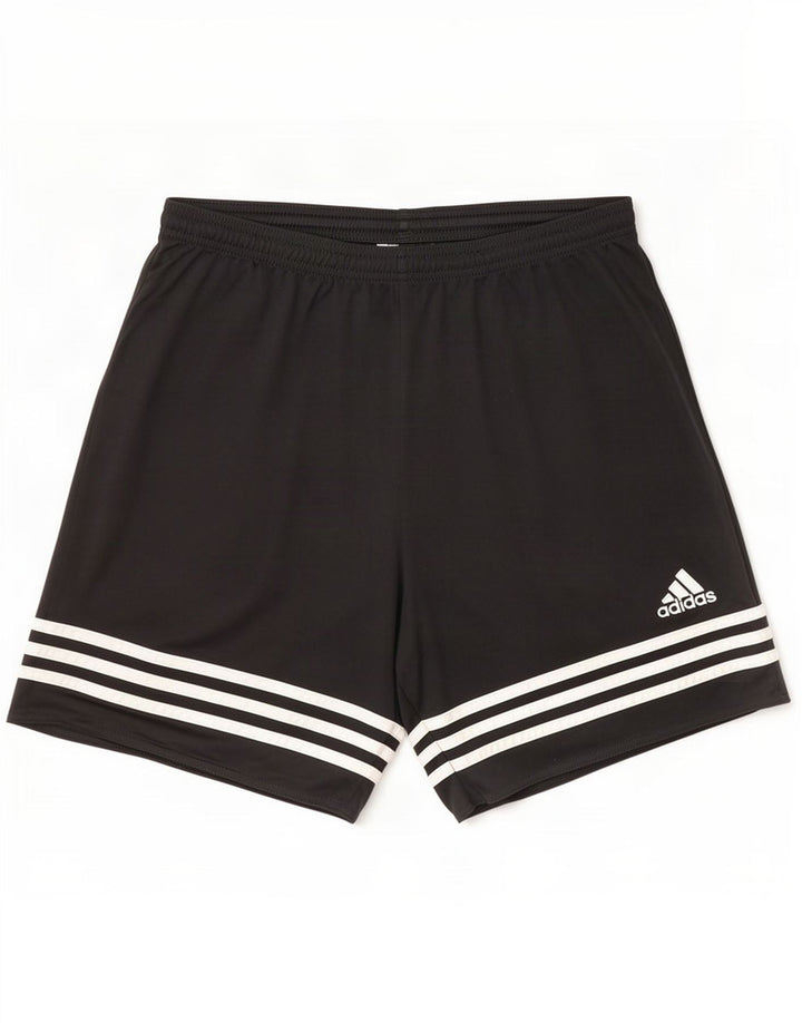 Adidas Herren Climalite Sportshorts, groß, schwarz gestreift, Polyester