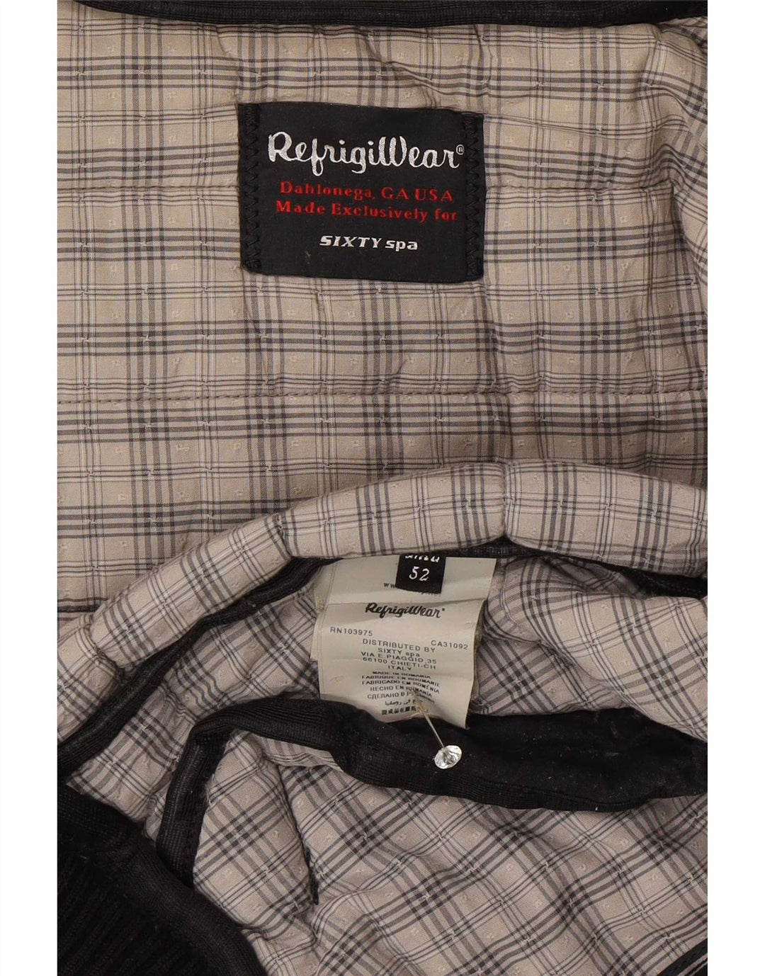 Refrigiwear Herren-Jacke mit Kapuze, gepolstert, IT 52, Größe L, Marineblau, Polyester