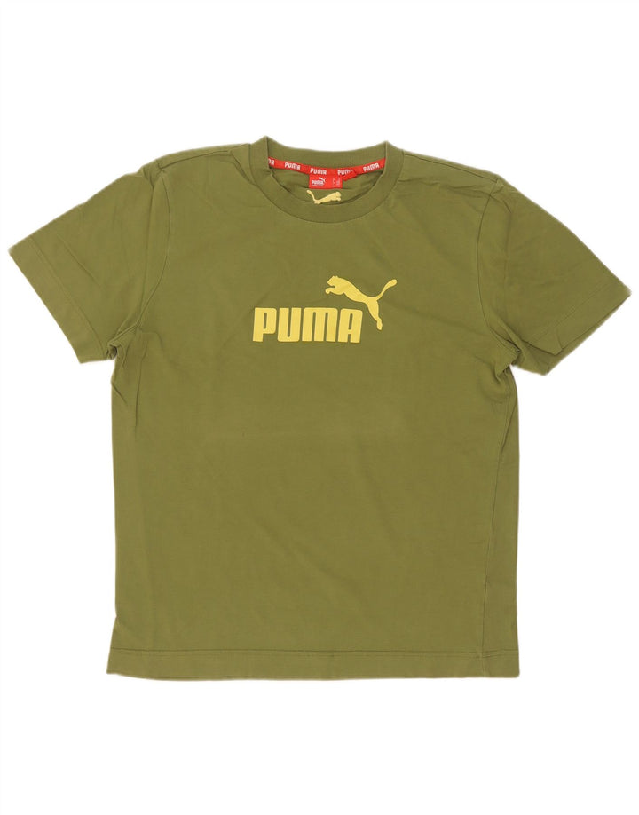 Puma Herren Grafik-T-Shirt-Oberteil Mittelgrün