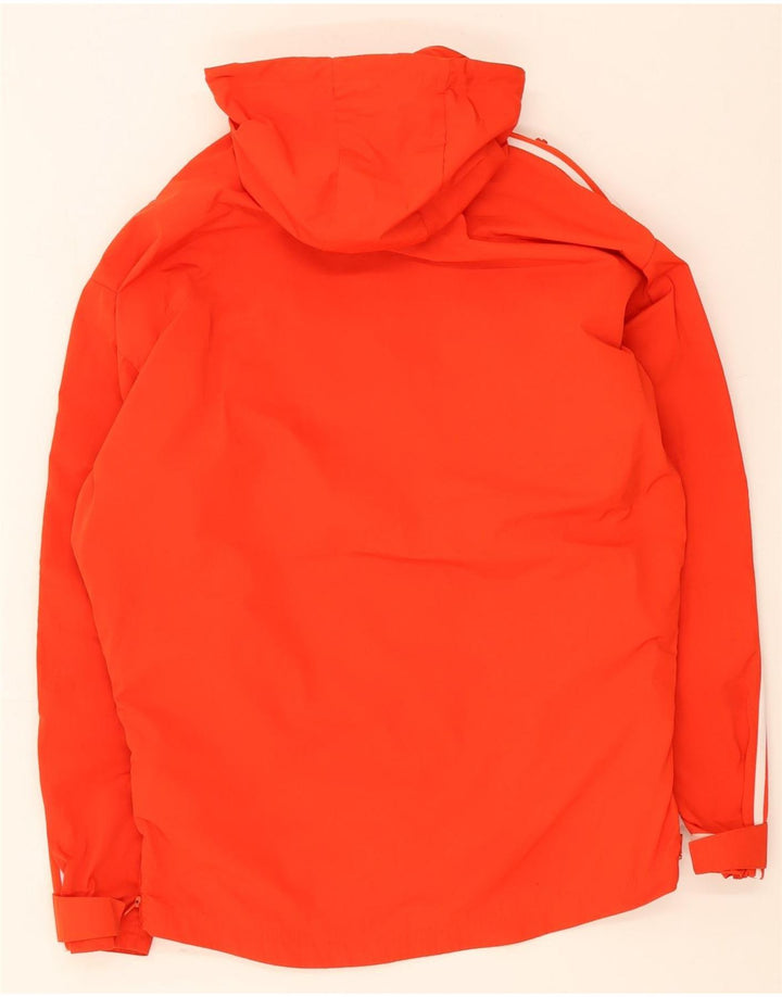 Adidas Herren Kapuzenpullover Regenjacke UK 36 Small Orange Polyester