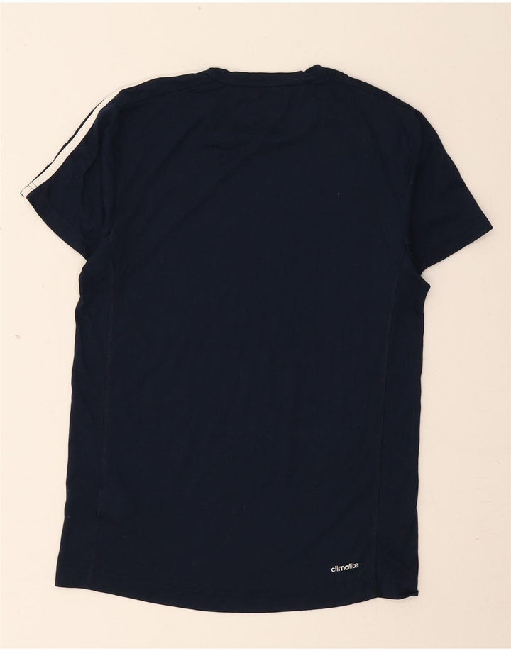 Adidas Herren Climalite T-Shirt Top Small Marineblau Polyester
