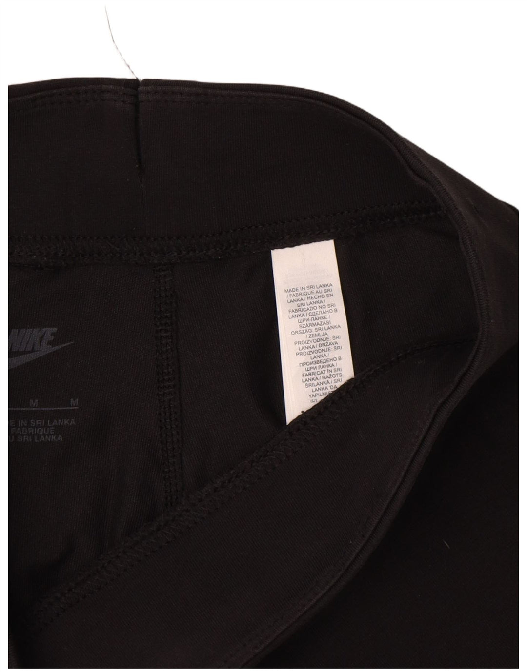 Nike Womens Graphic Leggings UK 14 Mittelschwarze Baumwolle