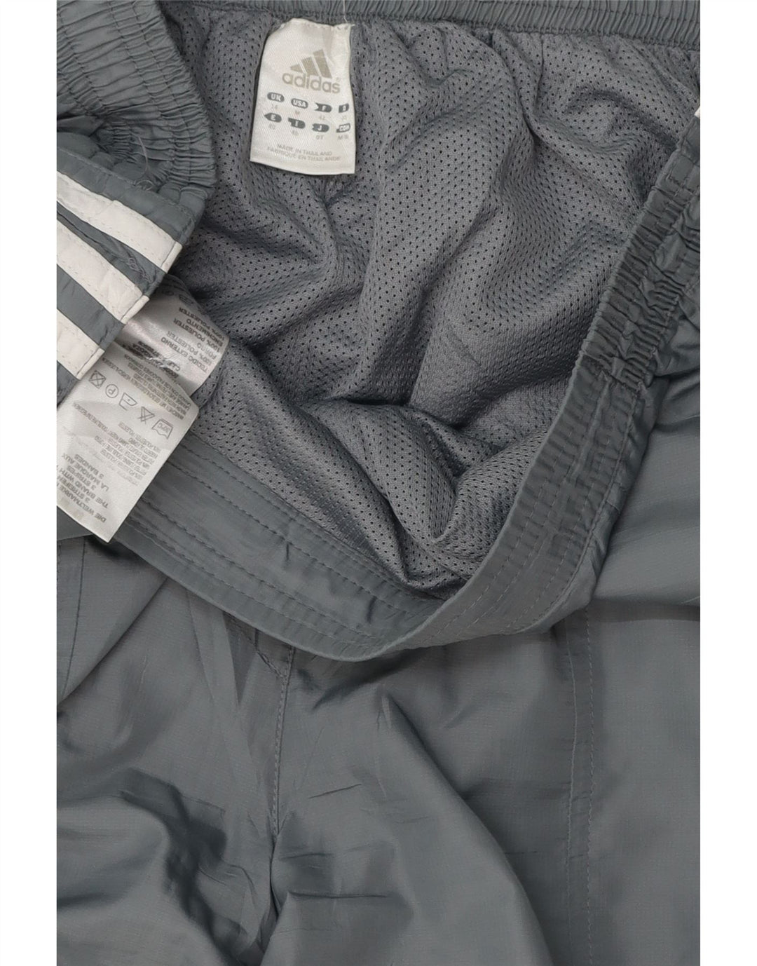 ADIDAS Damen Trainingshose Jogger UK 14 Large Grau Polyester