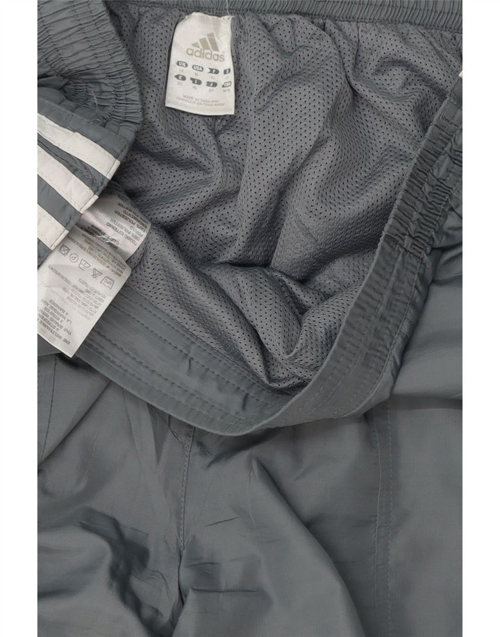 ADIDAS Damen Trainingshose Jogger UK 14 Large Grau Polyester