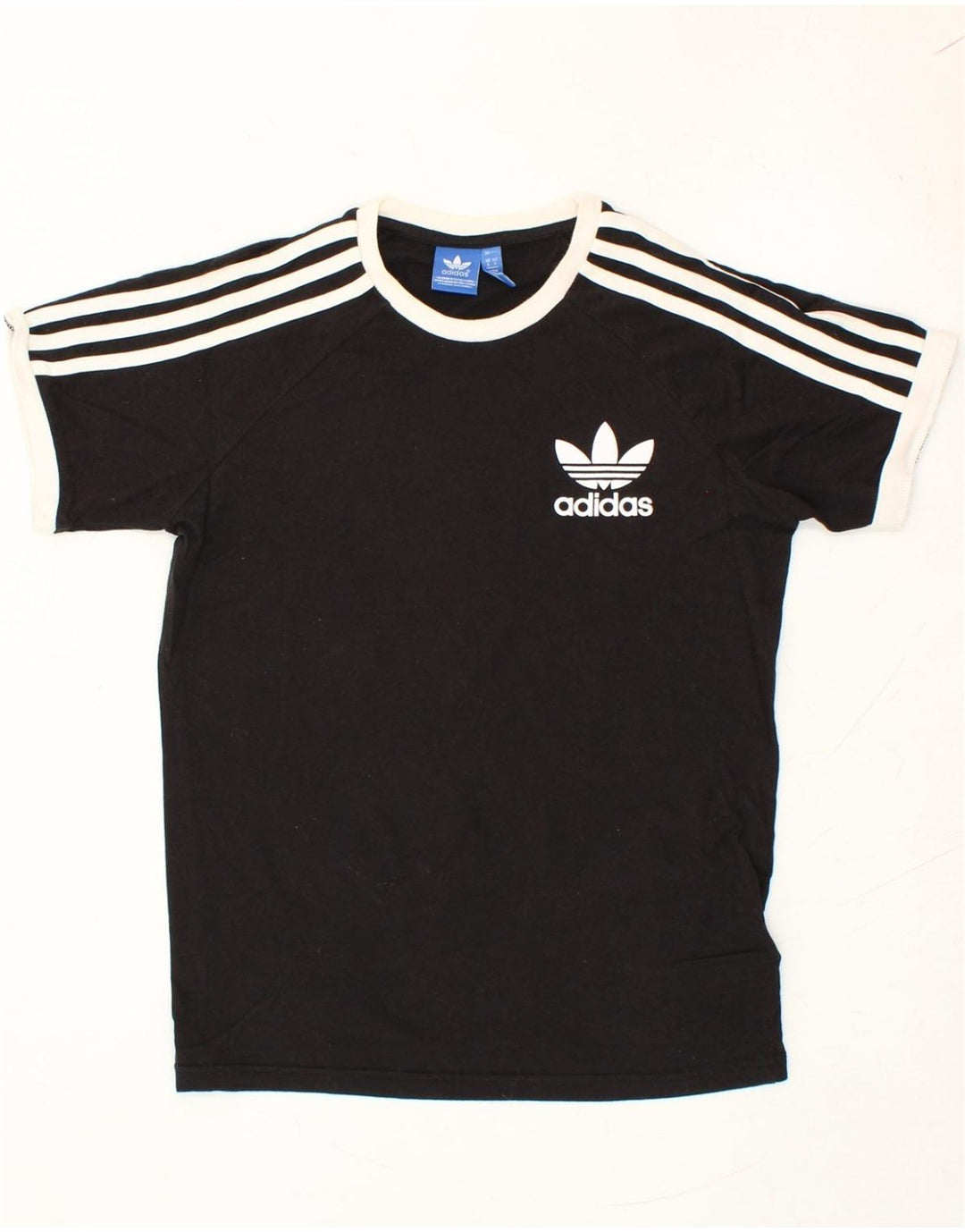 ADIDAS Mens T-Shirt Top Small Black Cotton Vintage Adidas and Second-Hand Adidas from Messina Hembry 