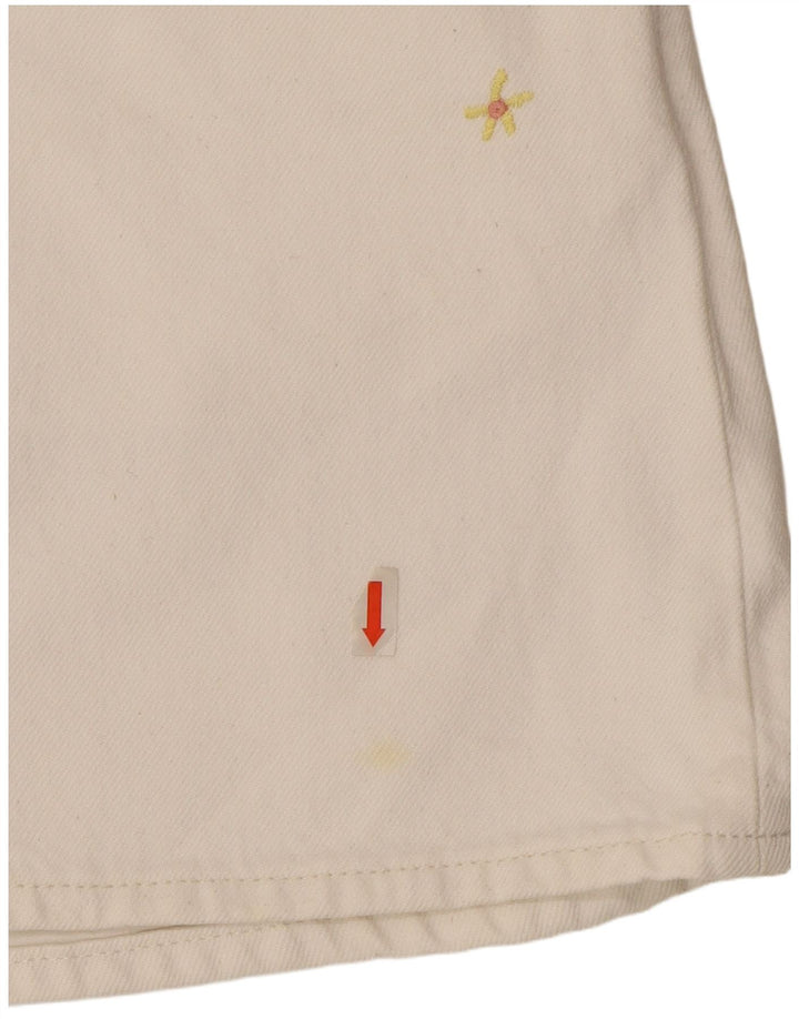 Levi's Damen-Jeansrock W27 Small aus weißer Baumwolle