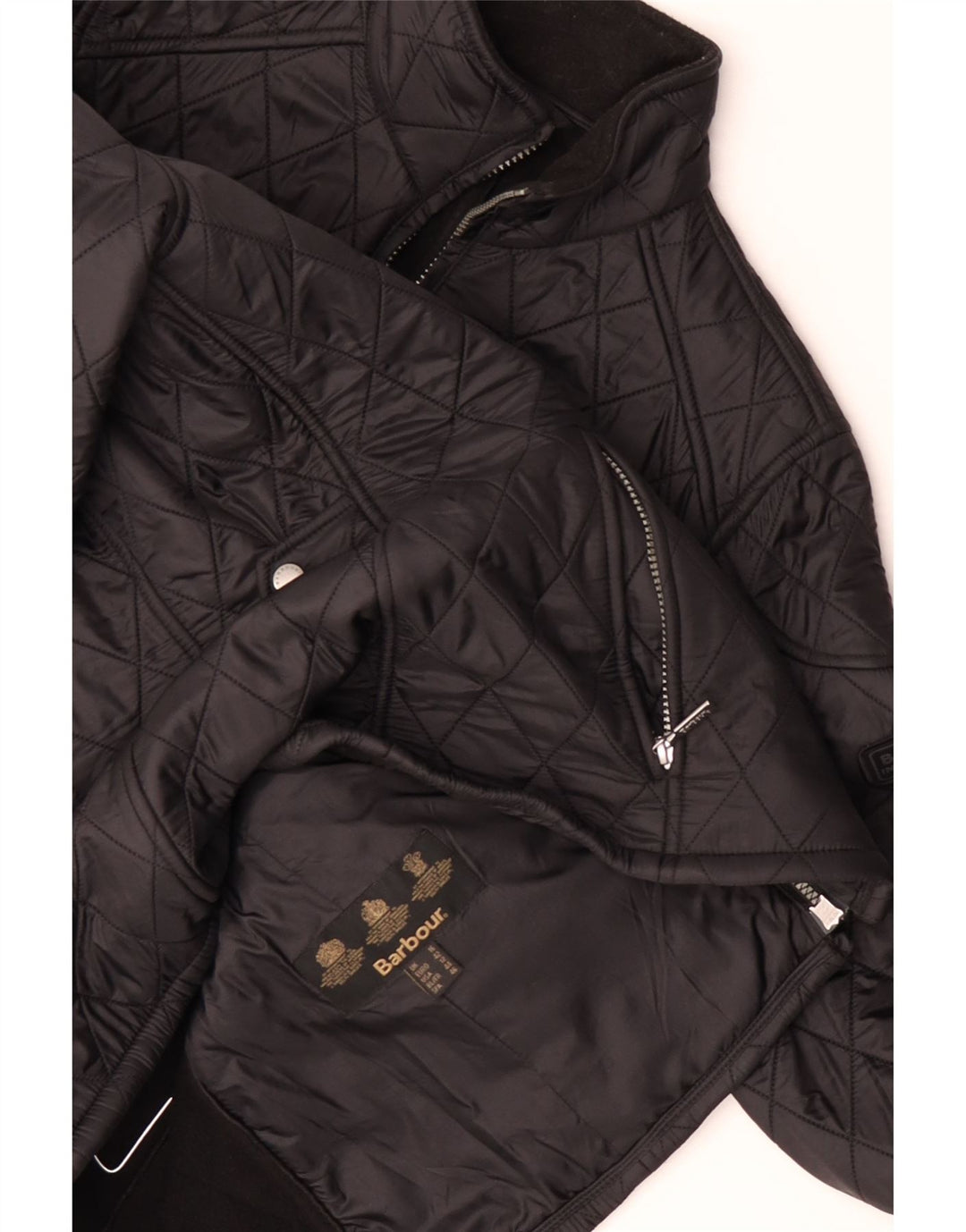 BARBOUR Damen Steppjacke UK 16 Large Schwarz