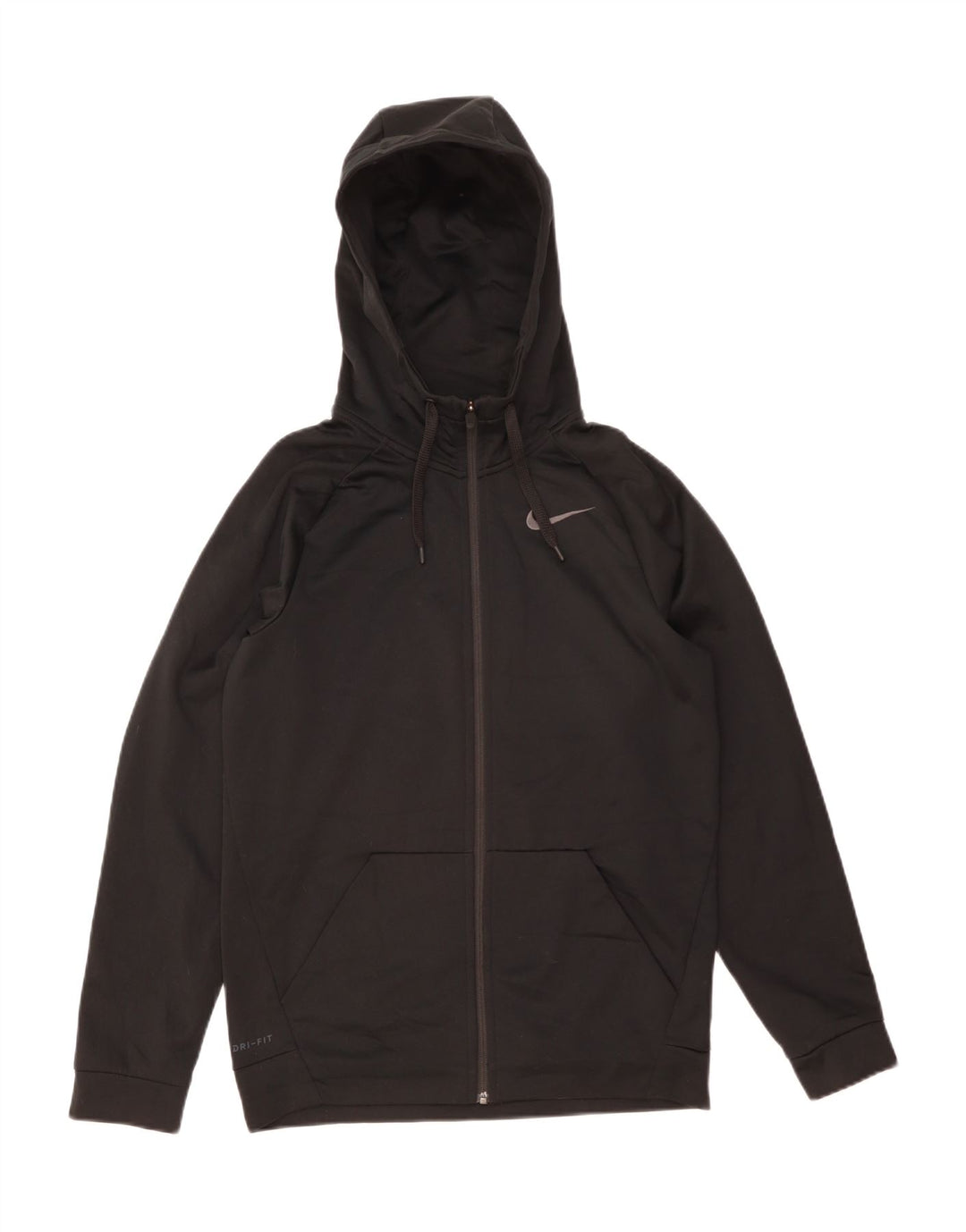 Nike Herren Dri Fit Zip Hoodie Pullover Small Schwarz Polyester