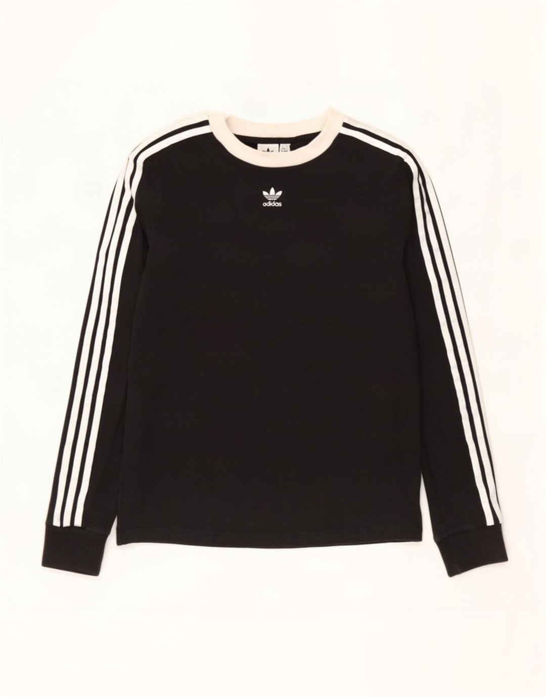 Adidas Damen Top Langarm UK 12 Medium Schwarz