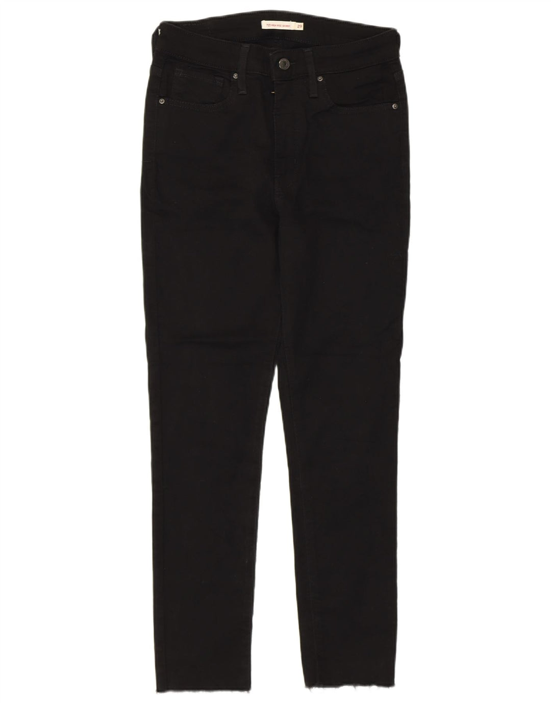 Levi's Damen 721 High Rise Skinny Jeans W29 L27 Schwarz