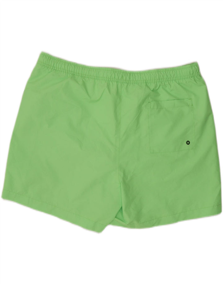 CALVIN KLEIN Herren Badeshorts mit Grafik, 2XL, grünes Polyester