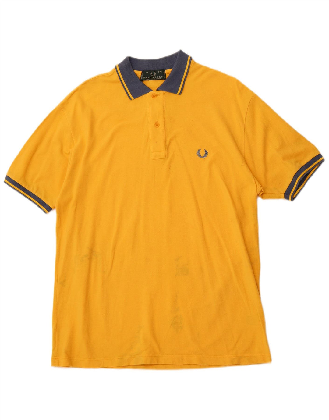 FRED PERRY Herren-Poloshirt aus mittelgelber Baumwolle