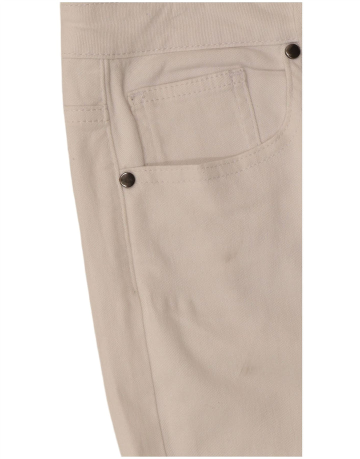 Hobbs Damen Straight Jeans UK 12 Medium W30 L27 Weiße Baumwolle