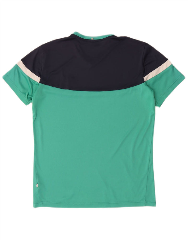 Fila Herren T-Shirt Top IT 50 Medium Türkis Colourblock Polyester