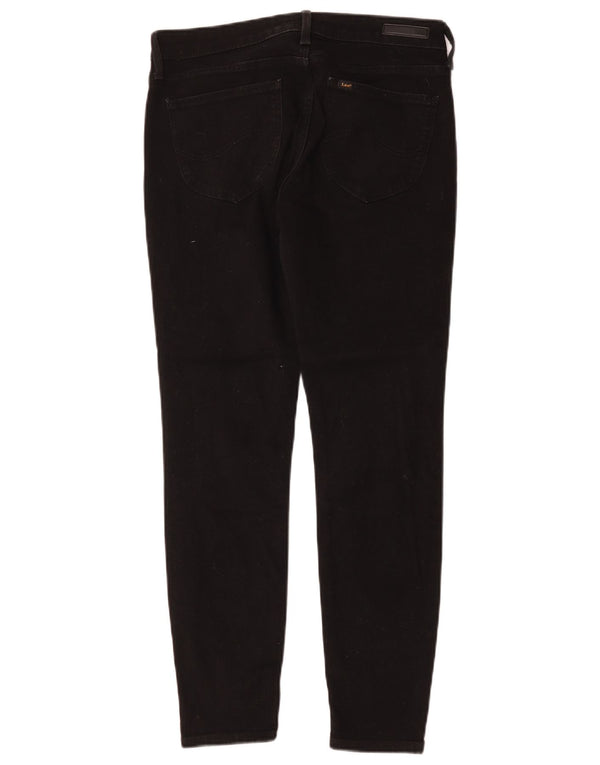Lee Damen Scarlett Skinny Jeans W30 L27 Schwarze Baumwolle