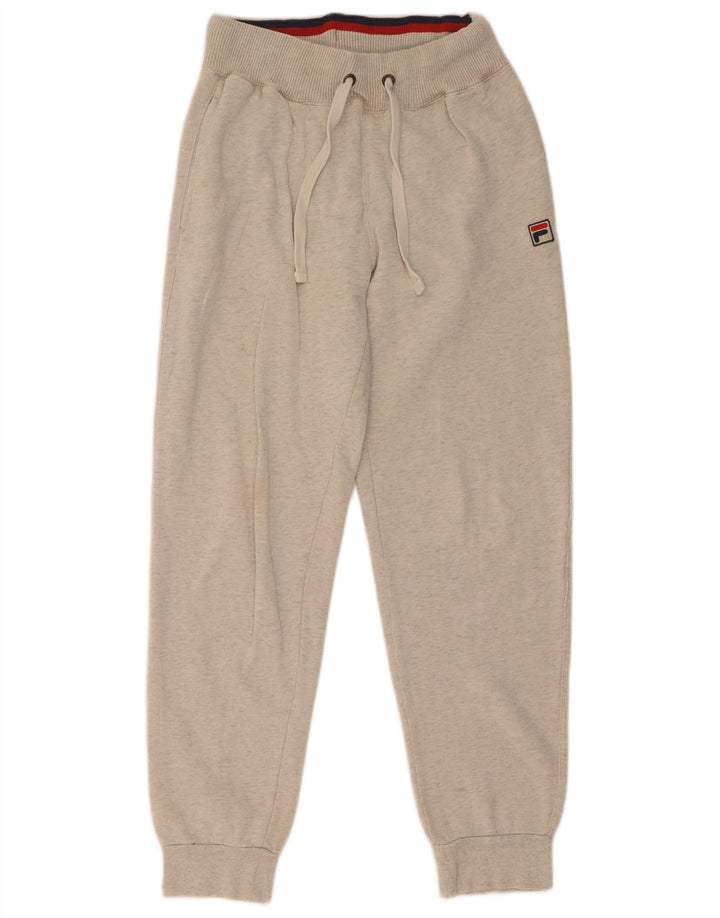 Fila Herren-Trainingshose, Jogginghose, klein, graue Baumwolle