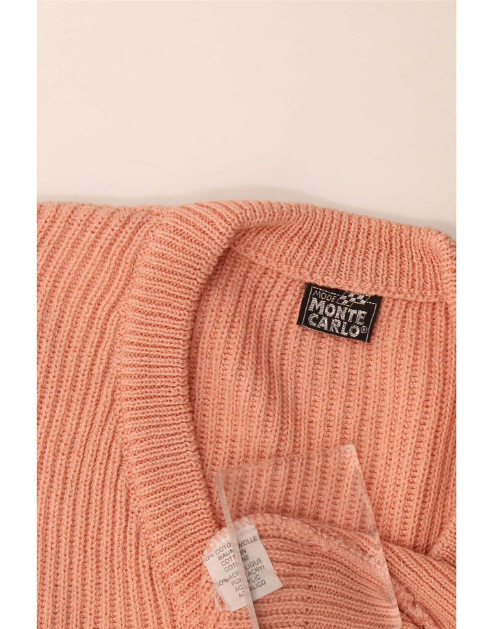 Monte Carlo Herren Weste Tank Top IT 46 Small Rosa Baumwolle