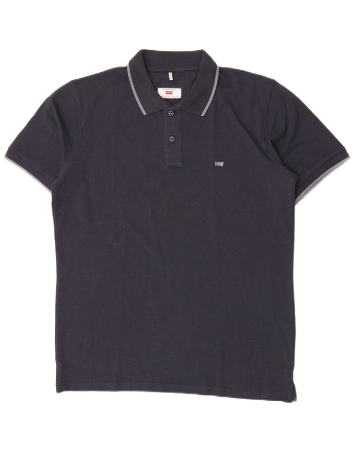 Carrera Herren-Poloshirt, groß, marineblau, Baumwolle