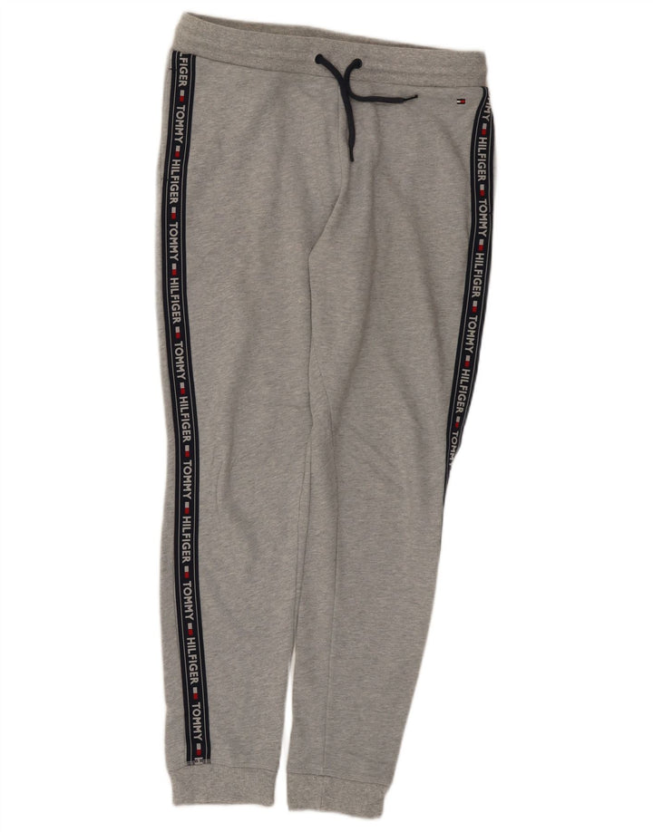 Tommy Hilfiger Herren-Trainingshose, Jogginghose, groß, Grau, Farbblock