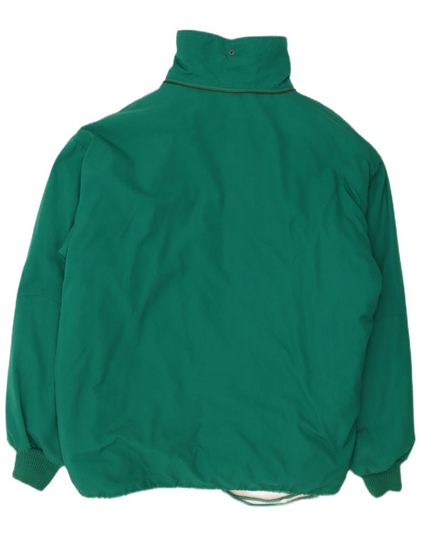 Vintage Herren Wattierte Jacke UK 42 XL Grün Polyester