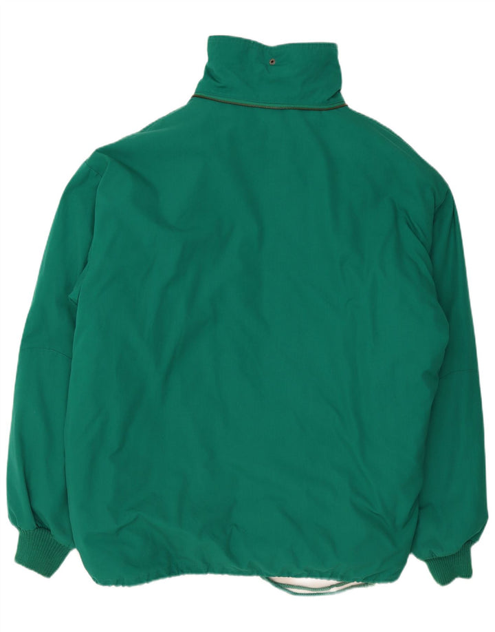 Vintage Herren Wattierte Jacke UK 42 XL Grün Polyester