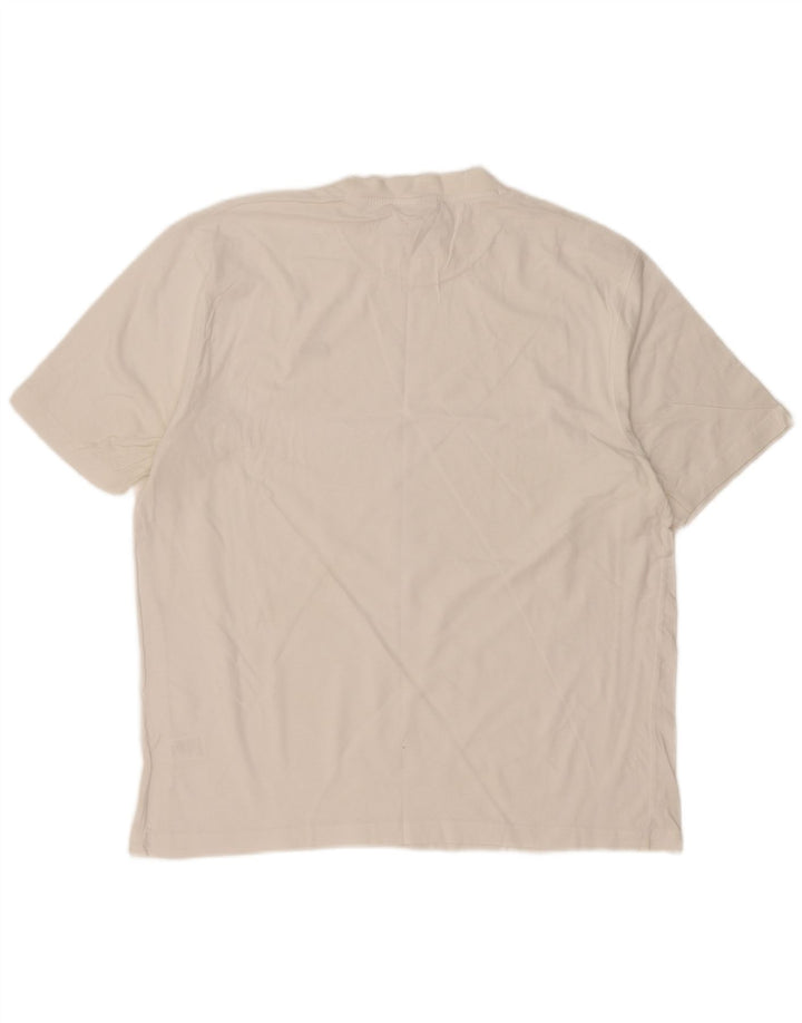 LACOSTE Herren T-Shirt Top Größe 6 XL Weiße Baumwolle