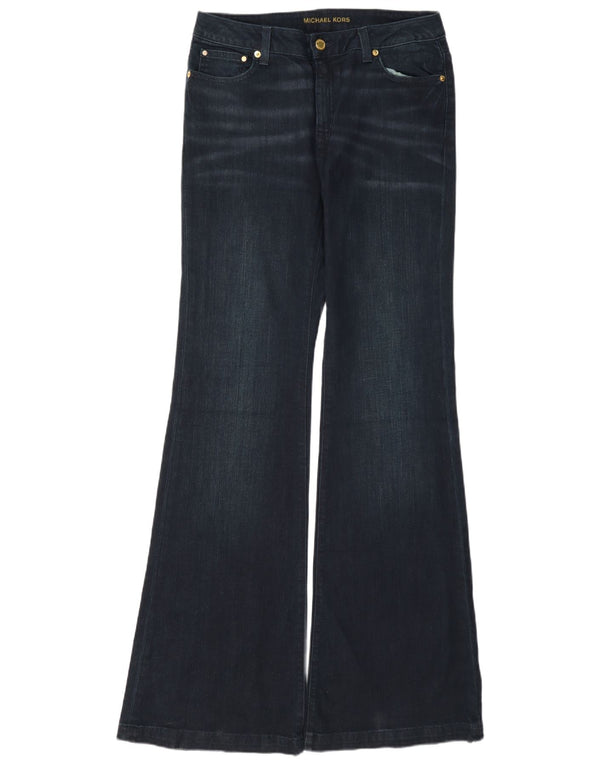 Michael Kors Damen Selma Flared Jeans US 8 Medium W30 L35 Marineblaue Baumwolle