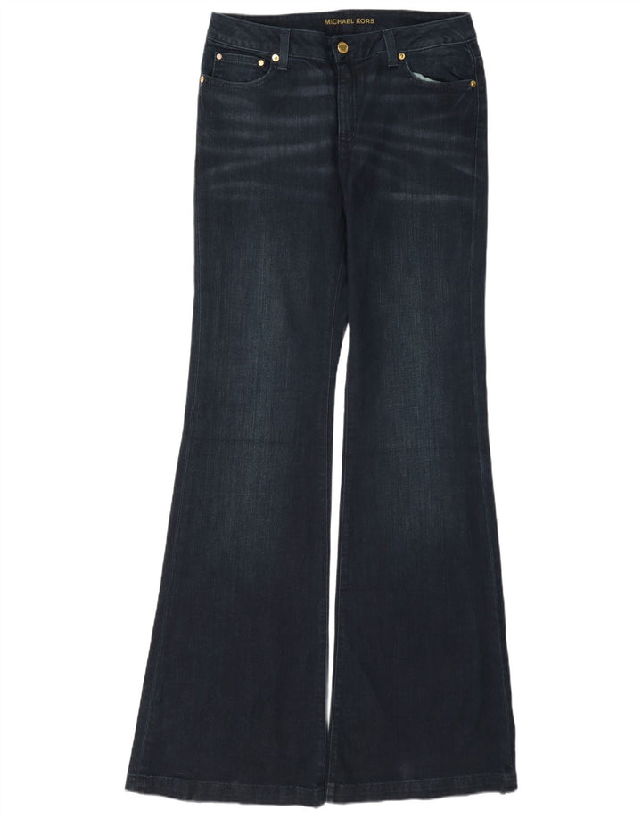 Michael Kors Damen Selma Flared Jeans US 8 Medium W30 L35 Marineblaue Baumwolle