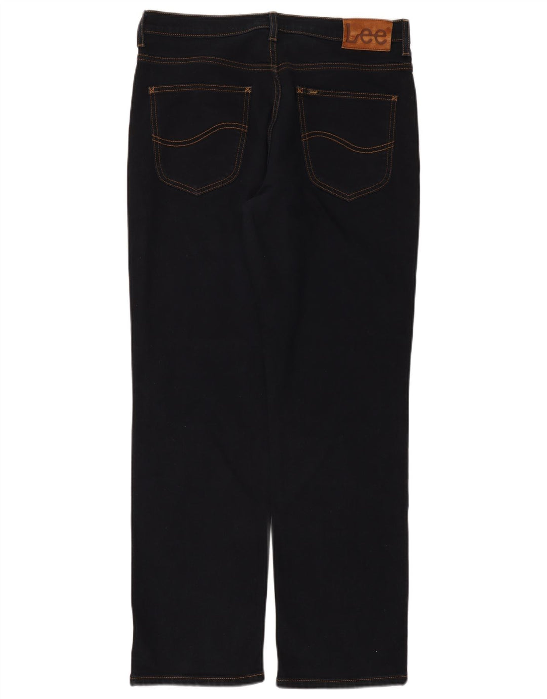 Lee Herren Brooklyn Straight Jeans W34 L30 Marineblaue Baumwolle