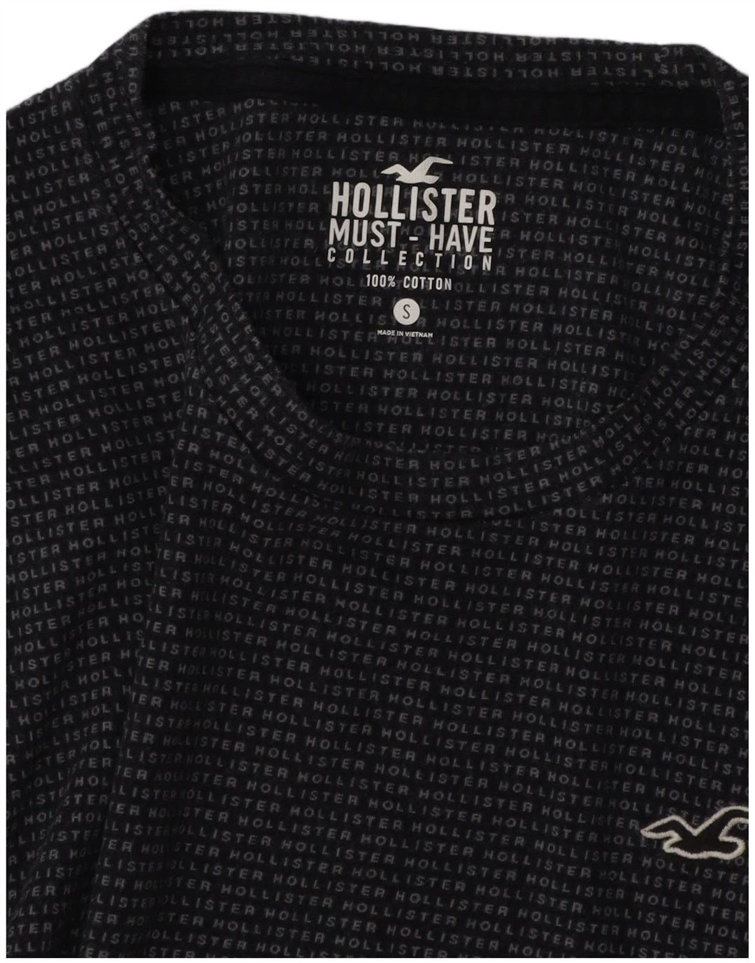 Hollister Herren T-Shirt Top Small Marineblau Baumwolle