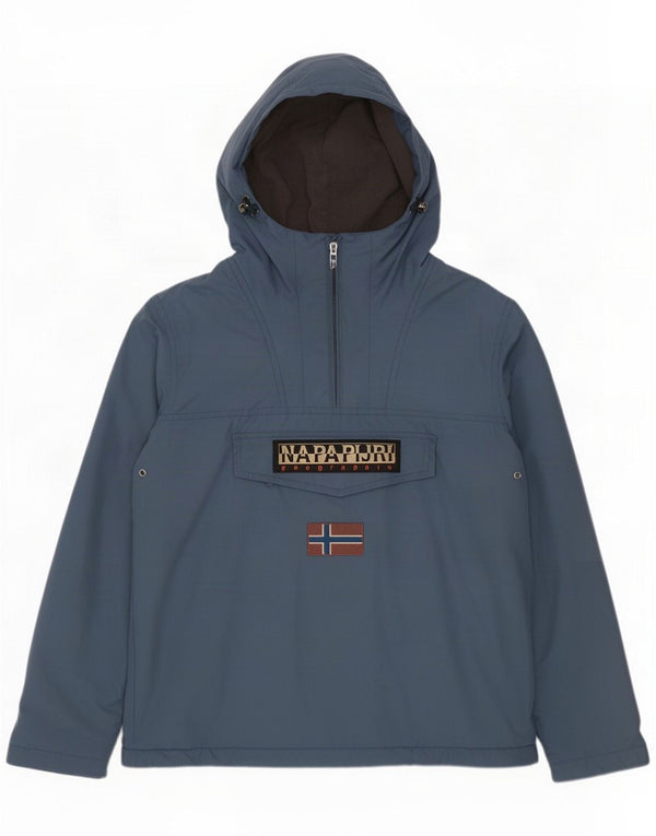 Napapijri Herren Geographic Graphic Hooded Anorak Jacke UK 44 2XL Blau